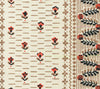 Links II, Multi Orange Taupe Black on Tinted Linen/Cotton