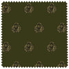 Little Thistle Velvet Black & Gold on Olive