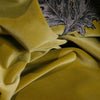 Little Thistle Velvet Black & Gold on Olive
