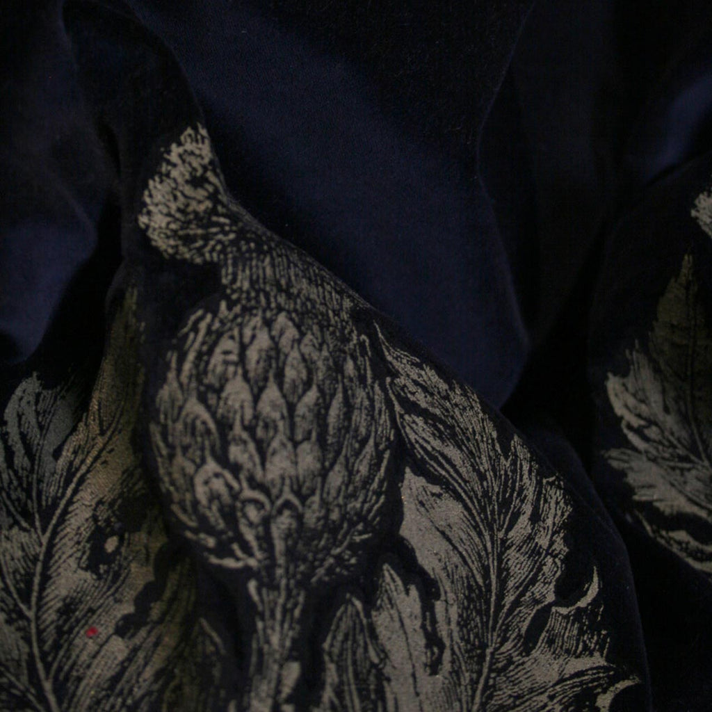 Little Thistle Velvet Black & Gold on