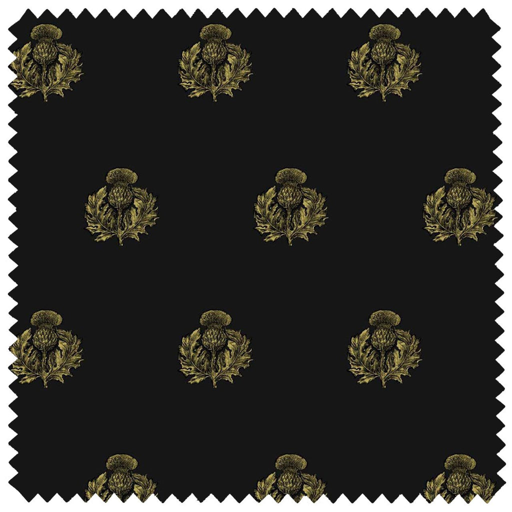 Little Thistle Velvet Black & Gold on