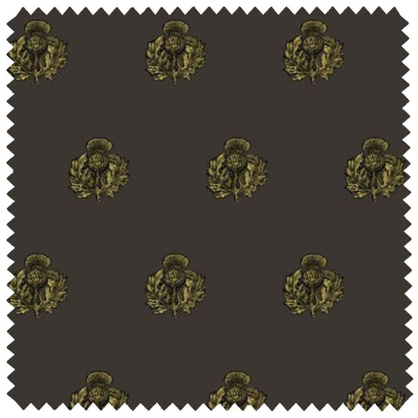 Little Thistle Velvet Black & Gold Mole | Timorous Beasties Fabric
