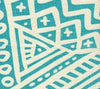 Turquoise on Ivory