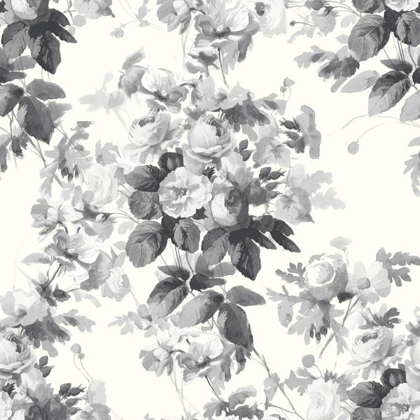 London Rose Smoke Grey, Sample Wallcoverings | Newwall