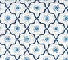 Longfellow, Navy French Blue on White Cotton