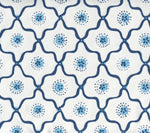 Longfellow, Navy French Blue on White Cotton