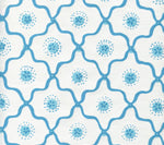 Longfellow, Turquoises on White Cotton