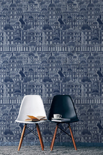 Louvre - Blue Wallcovering | Mind the Gap