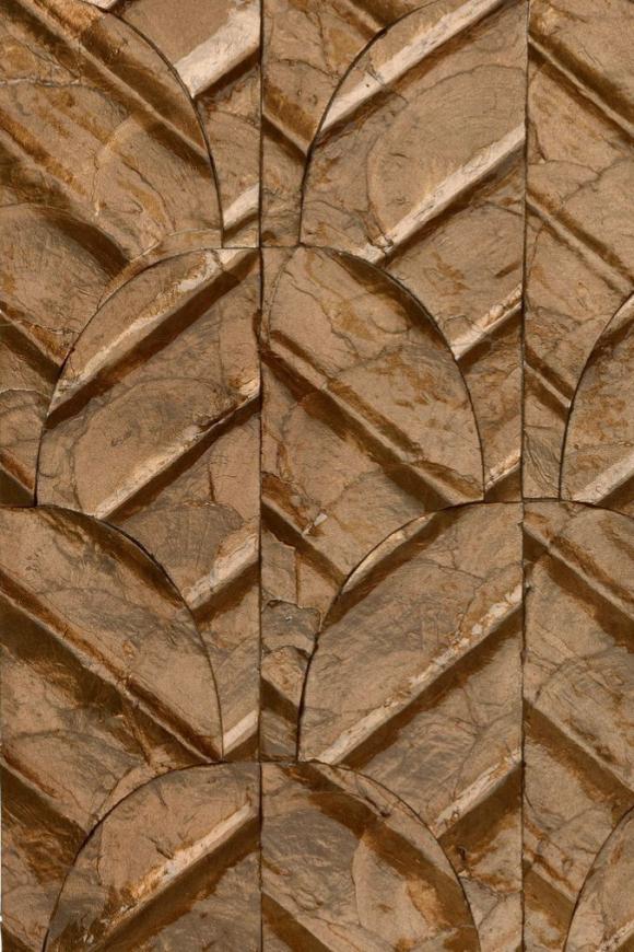 Abalone Capiz Shells Mocha Wallpaper | Arte Europe