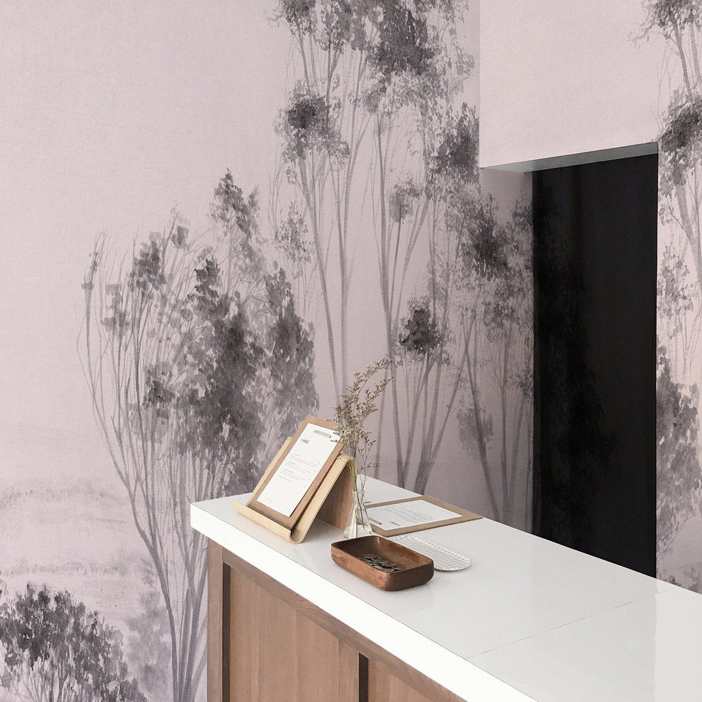 Vento Pink-Black, Made to Measure Mural Type II