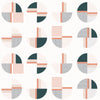 Onda Green-Orange, Made to Measure Mural Type II