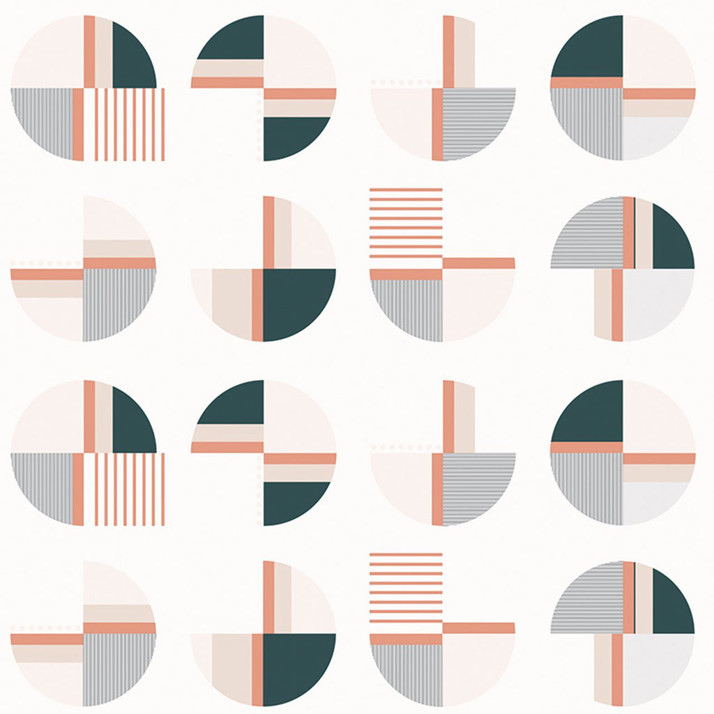Onda Green-Orange, Made to Measure Mural Type II