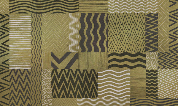 Cotorras Gold, Made to Measure Mural Metallic Wallcoverings | Tres Tintas