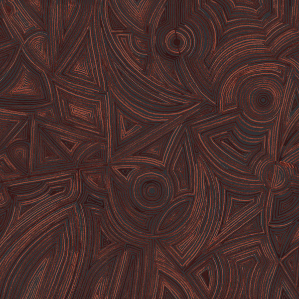 Montaraz Rojo, Made to Measure Mural Type II Wallcoverings | Tres Tintas