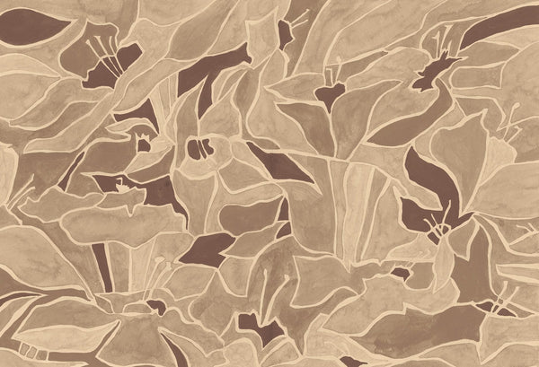 Maximalism Marrón, Made to Measure Mural Type II Wallcoverings | Tres Tintas