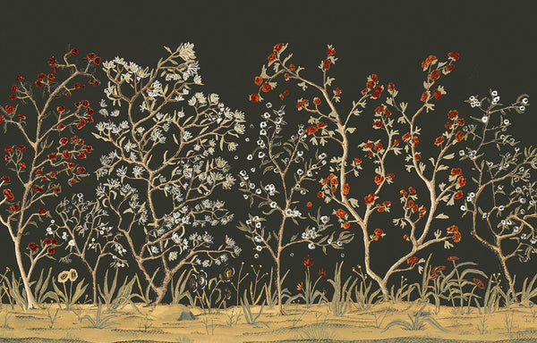 Floresta Negro, Made to Measure Linen Wallcoverings | Tres Tintas