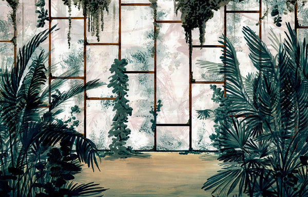 Vivero Azul, Made to Measure Linen Wallcoverings | Tres Tintas