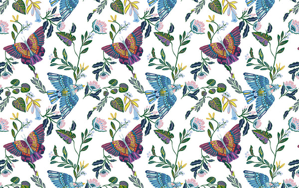 Bella Butterflies Fabric | Phillipe Romano Screen Prints