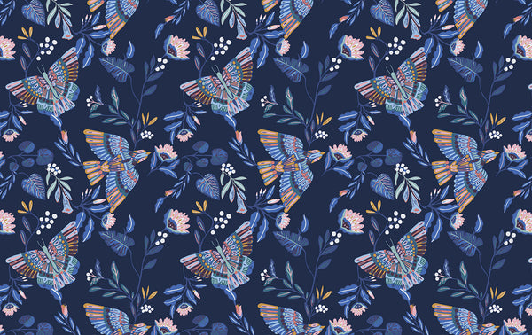Bella Butterflies Fabric | Phillipe Romano Screen Prints