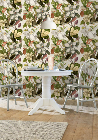 Magnolia Taupe - Taupe, White, Yellow, Brown Wallcovering | Mind the Gap