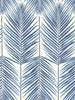 Malibu Paradise Palm Wallpaper - Coastal Palm Leaf - Coastal Blue | Malibu Wallpaper