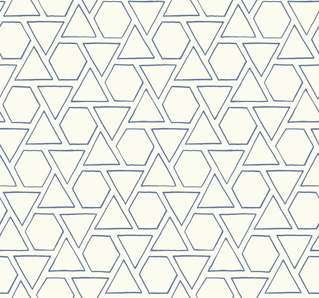 Malibu Sun Shapes Wallpaper - Coastal Geometric - Coastal Blue | Malibu Wallpaper