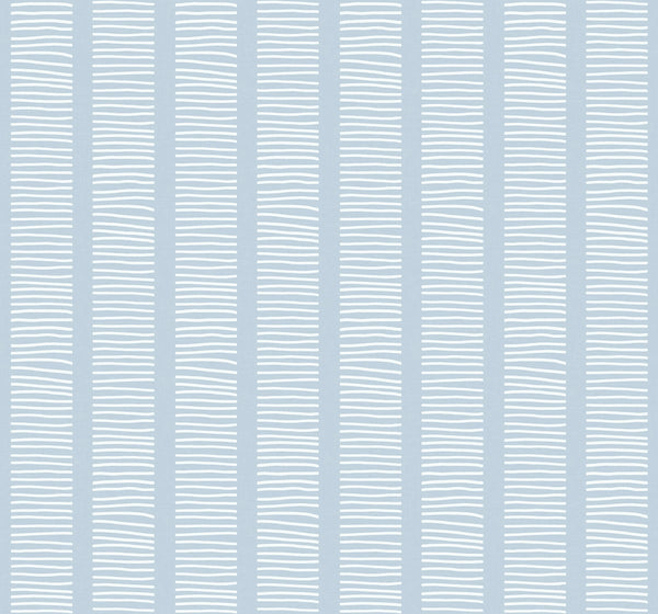 Malibu Coastline Wallpaper - Coastal Striped - Blue Oasis | Malibu Wallpaper