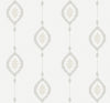 Malibu Sand Dollar Stripe Wallpaper - Coastal Geometric - Black Sands | Malibu Wallpaper