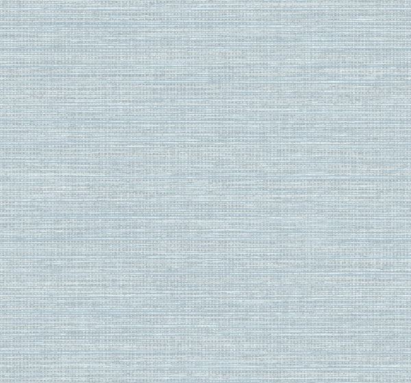 Malibu Beachgrass Wallpaper - Coastal Faux Grasscloth - Blue Oasis | Malibu Wallpaper