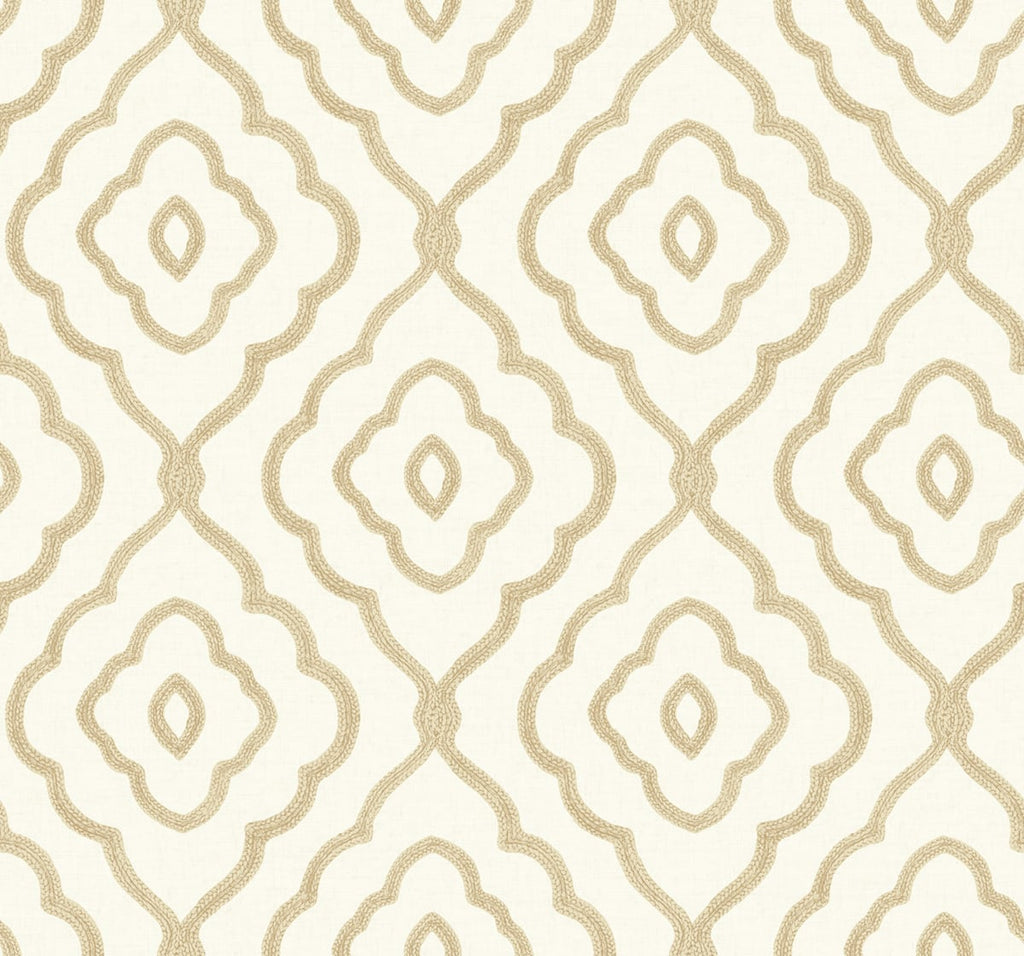 Malibu Seaside Ogee Wallpaper - Coastal Ogee - Sand Dunes | Malibu Wallpaper