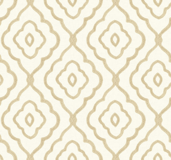 Malibu Seaside Ogee Wallpaper - Coastal Ogee - Sand Dunes | Malibu Wallpaper