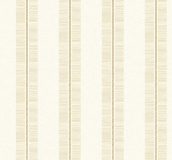 Malibu Beach Towel Wallpaper - Coastal Striped - Natural Jute | Malibu Wallpaper