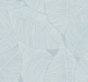 Malibu Summer Magnolia Wallpaper - Coastal Botanical - Blue Oasis | Malibu Wallpaper