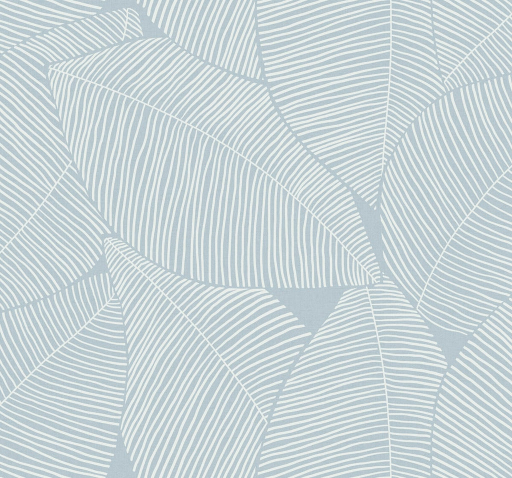 Malibu Summer Magnolia Wallpaper - Coastal Botanical - Blue Oasis | Malibu Wallpaper