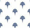 Malibu Summer Fan Wallpaper - Coastal Fleur De Lis - Coastal Blue | Malibu Wallpaper