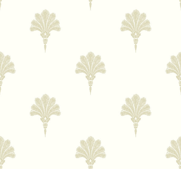 Malibu Summer Fan Wallpaper - Coastal Fleur De Lis - Sand Dunes | Malibu Wallpaper
