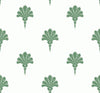 Malibu Summer Fan Wallpaper - Coastal Fleur De Lis - Greenery | Malibu Wallpaper