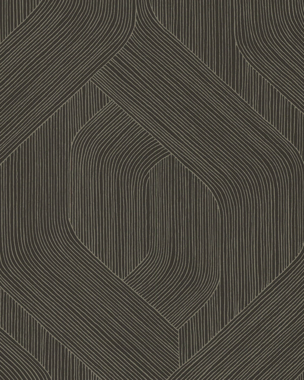Paris Impulse Ebony Wallcovering | Phillipe Romano
