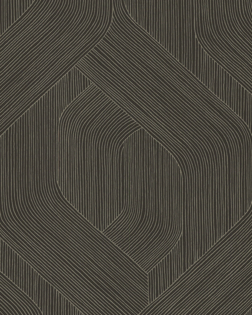 Paris Impulse Ebony Wallcovering | Phillipe Romano