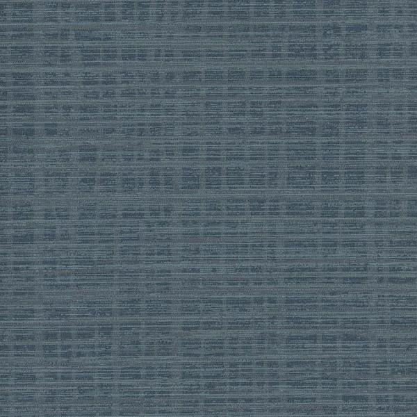 Vienna Plaid Hatter Blue Caterpillar Wallcovering | Phillipe Romano
