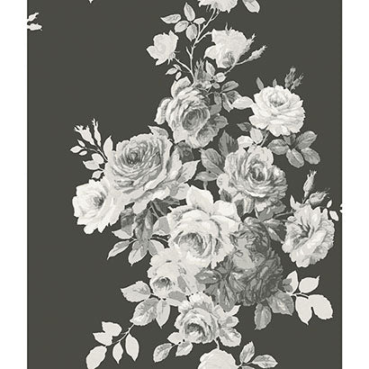 Manarola Charcoal Dark Gray Wallcovering | Jeffrey Stevens