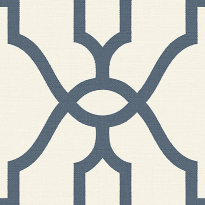 Wilomina Federal Ivory & Federal Blue Fabric | Jeffrey Stevens