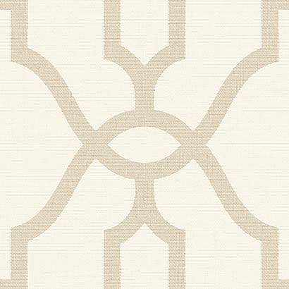 Wilomina Embossed Cream & Sand Fabric | Jeffrey Stevens