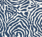 New Navy on White Wallcoverings | Suncloth