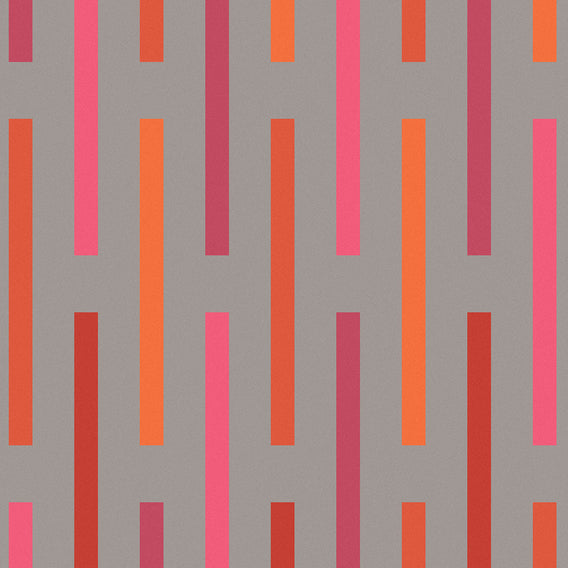 Broken Stripe By Alexander Girard, 1952 Crimson And Orange | Maharam