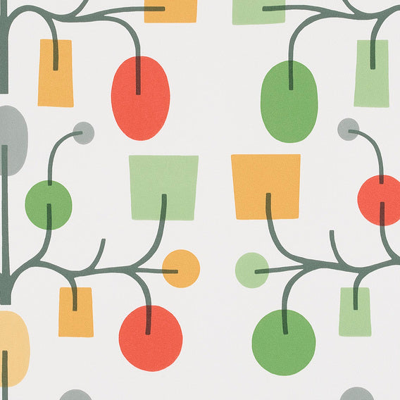 Fruit Tree By Alexander Girard, 1961 Green And Gold | Maharam