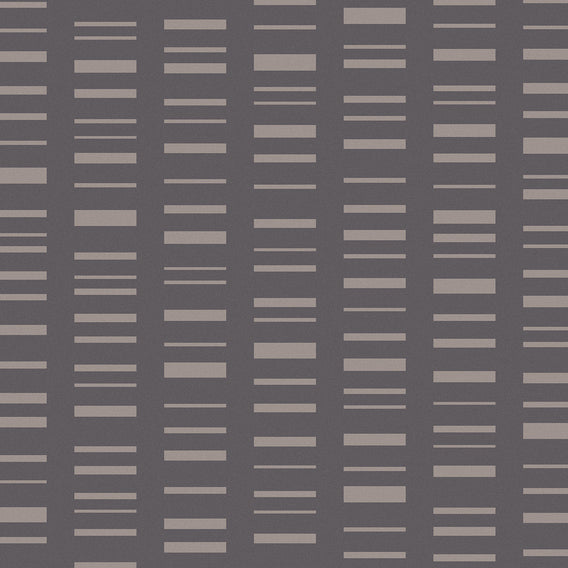 Roman Stripe By Alexander Girard, 1952 Raw Umber On Dark Gray | Maharam