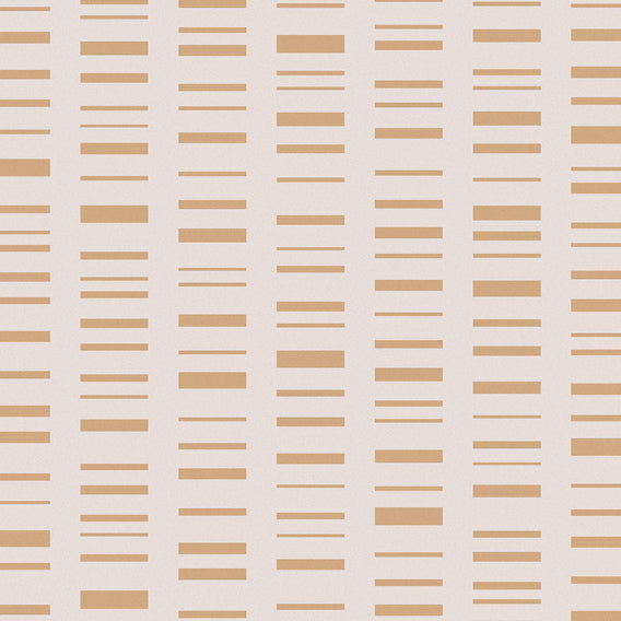 Roman Stripe By Alexander Girard, 1952 Ochre On White | Maharam