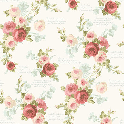 Heirloom Rose Wallpaper | Jeffrey Stevens