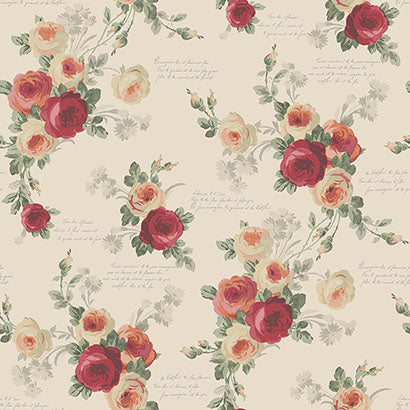 Heirloom Rose Wallpaper | Jeffrey Stevens